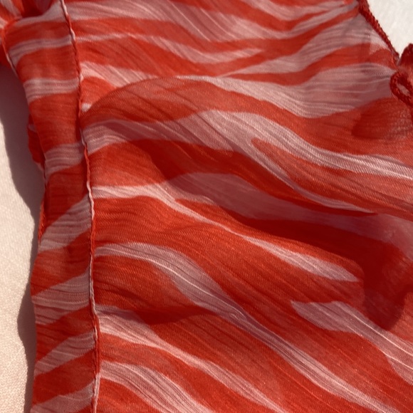 Fornash zebra boa scarf orange Oprah’s Fav - Picture 8 of 14